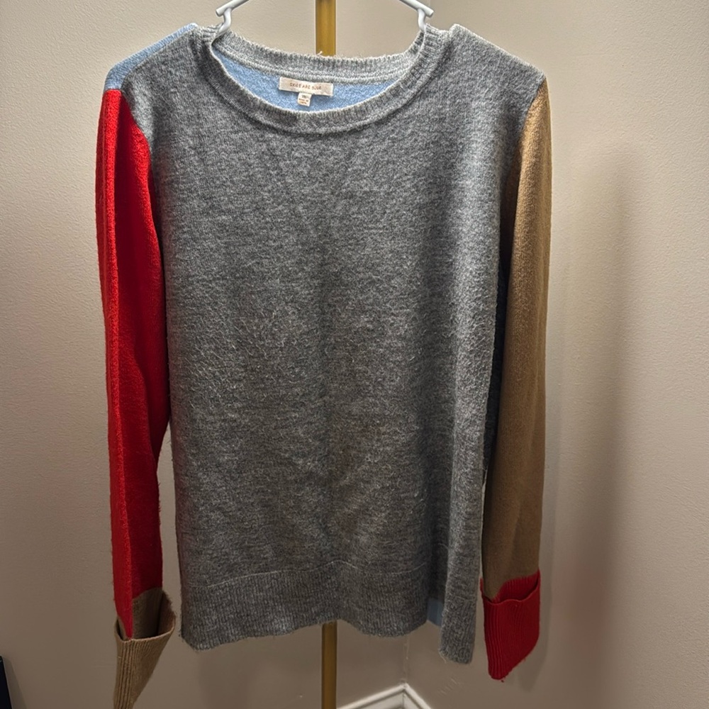 Women’s extra large block color sweater